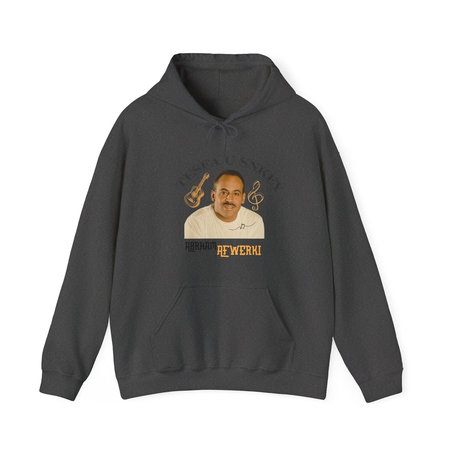 Abrham Afwerki Tribute Hoodie,  Unisex Heavy Blend  Hooded Sweatshirt. A Piece of Eritrean Music History