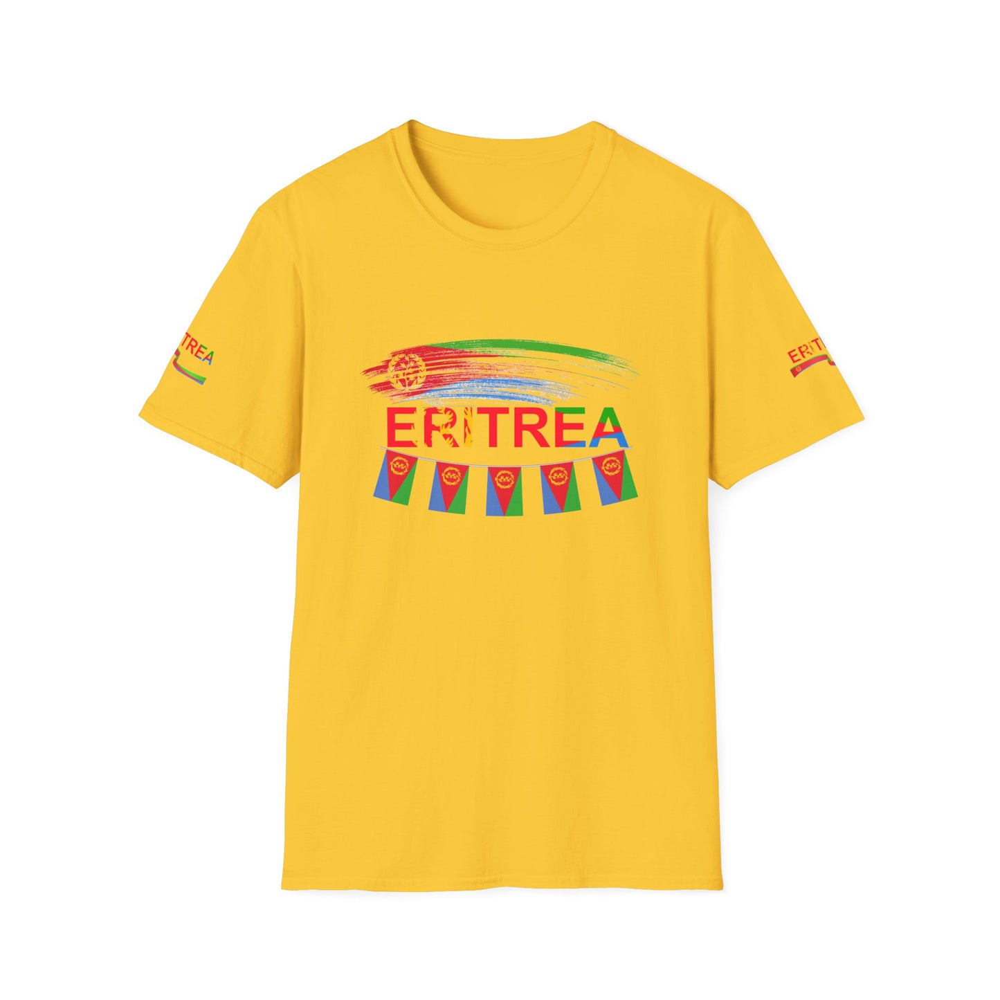 Eritrea T-Shirt,  Eritrean T-Shirts Unisex Softstyle T-Shirt, Eritrea Flag Unisex Soft-Style T-Shirt