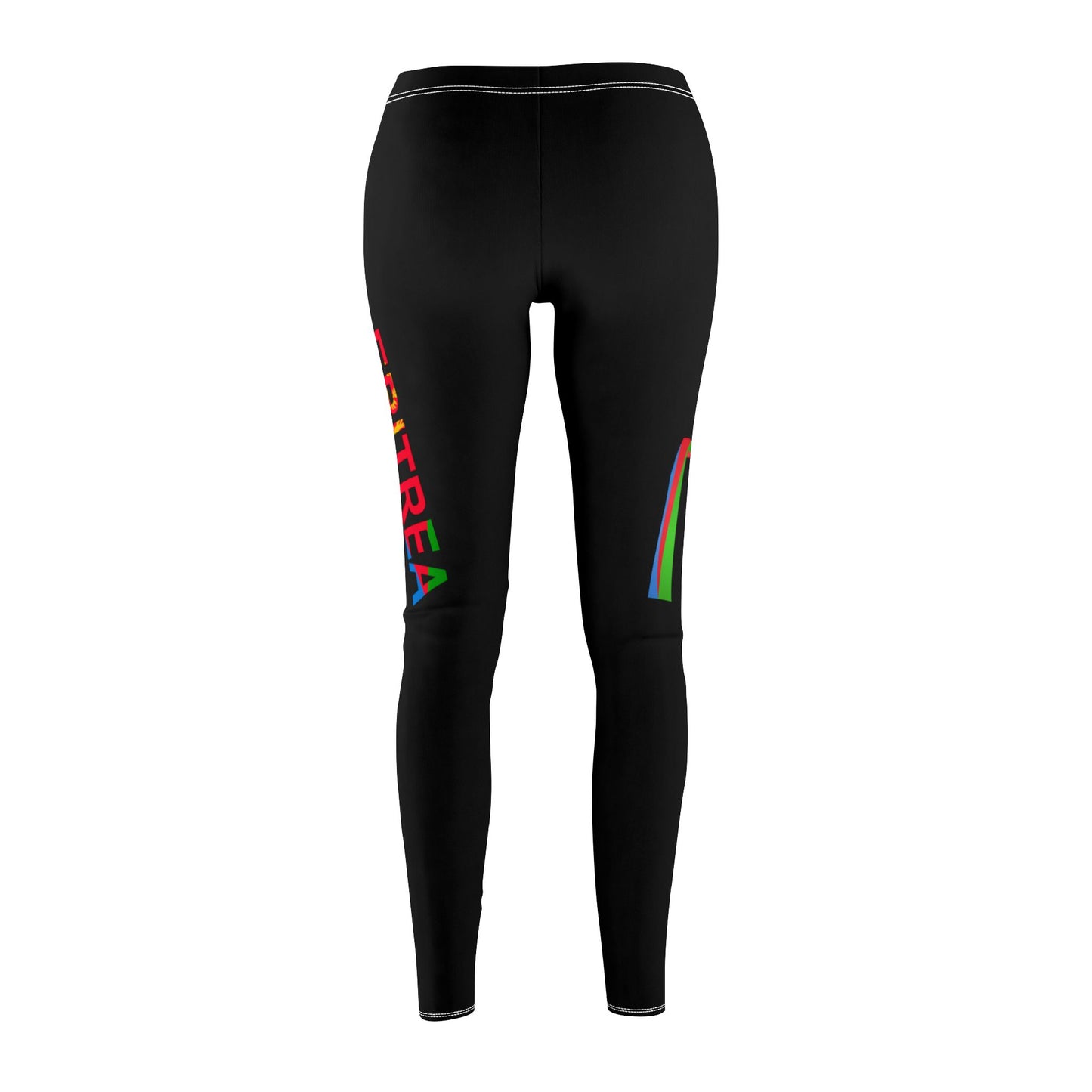 Women's Mid-rise Casual Leggings (AOP) withe Eritrea Design