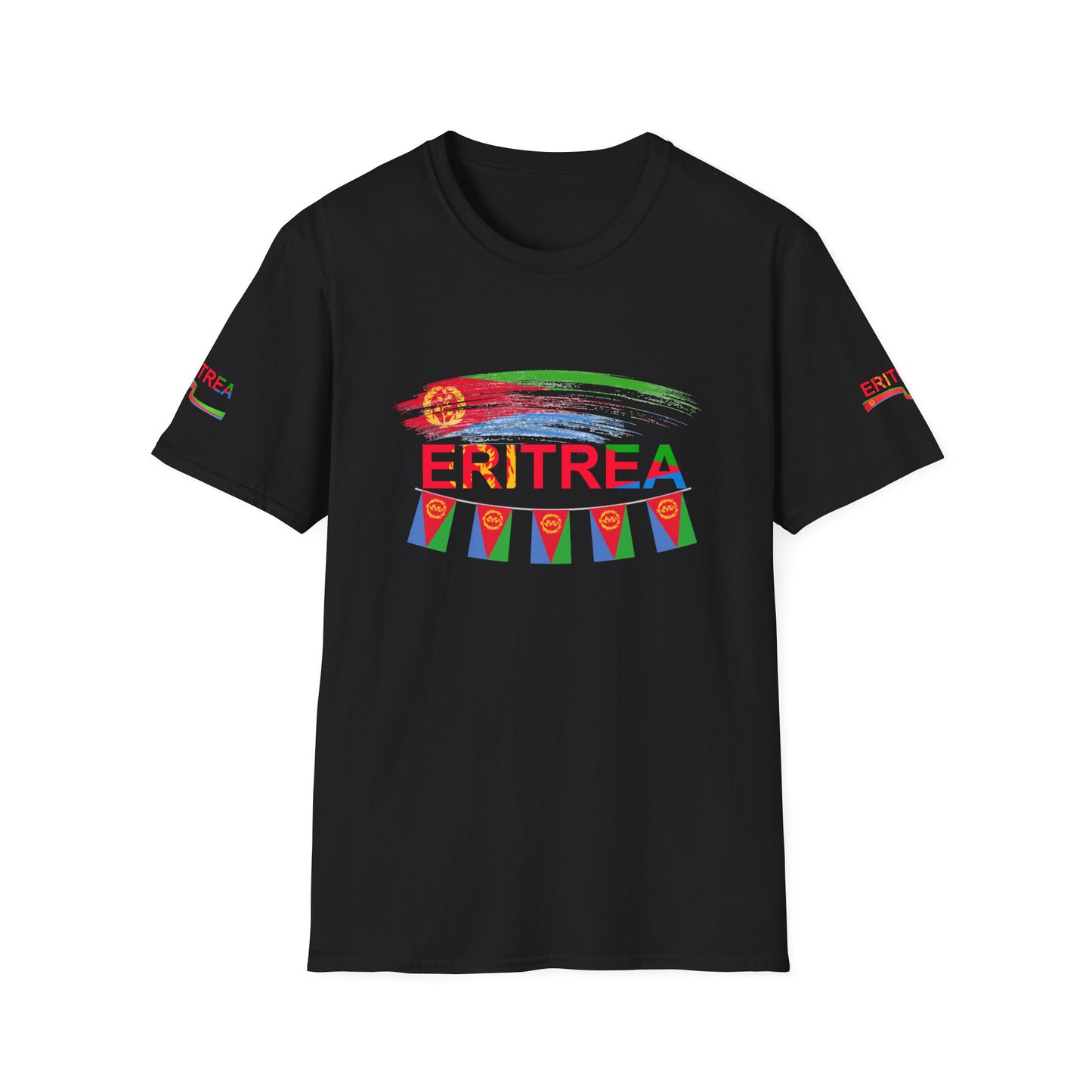 Eritrea T-Shirt,  Eritrean T-Shirts Unisex Softstyle T-Shirt, Eritrea Flag Unisex Soft-Style T-Shirt