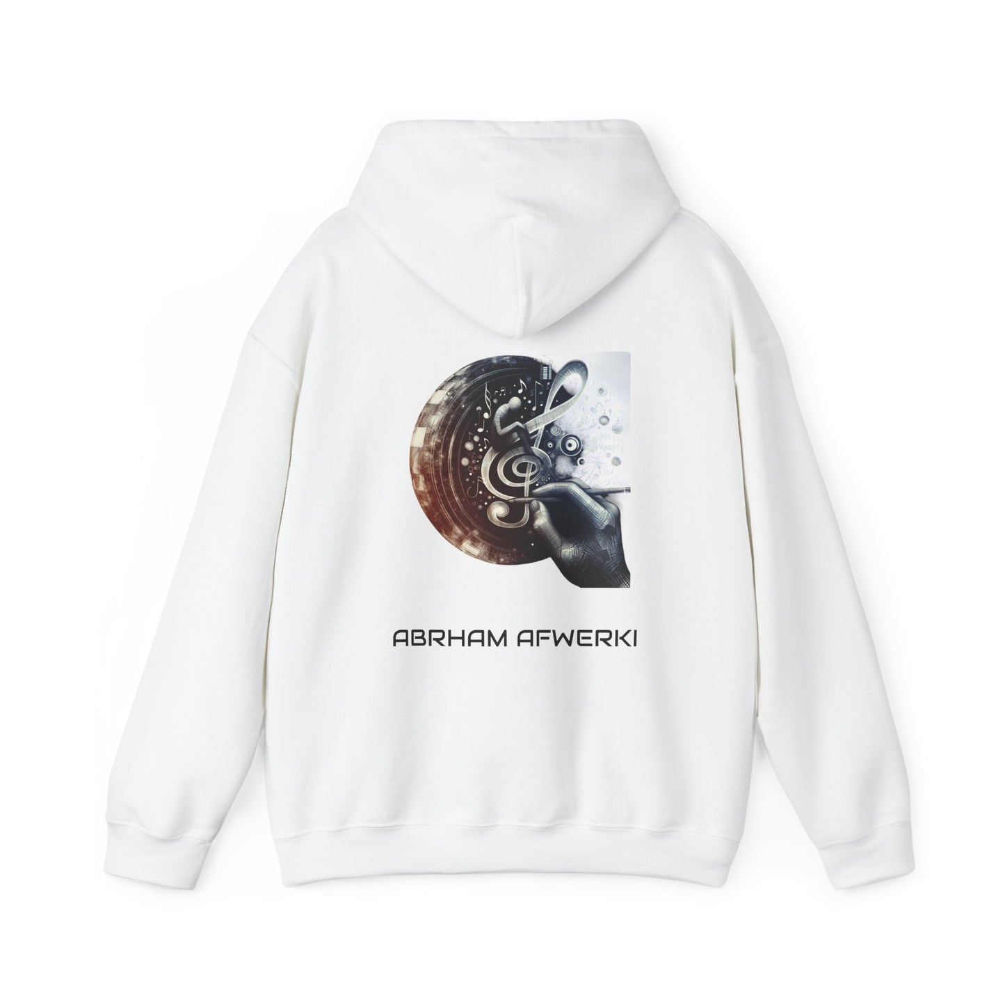 Abrham Afwerki Tribute Hoodie,  Unisex Heavy Blend  Hooded Sweatshirt. A Piece of Eritrean Music History