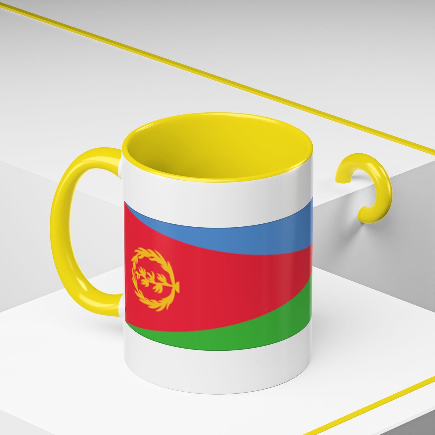 Accent Coffee Mug (11, 15oz) Eritrean flag, Eritrea Theme