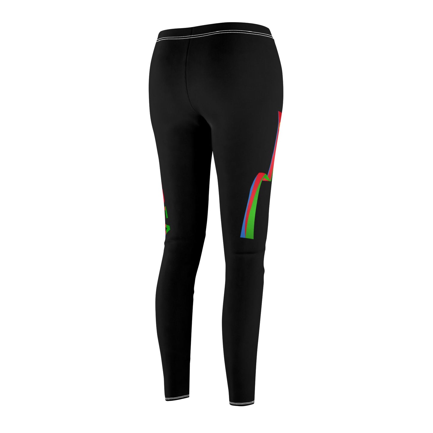 Women's Mid-rise Casual Leggings (AOP) withe Eritrea Design