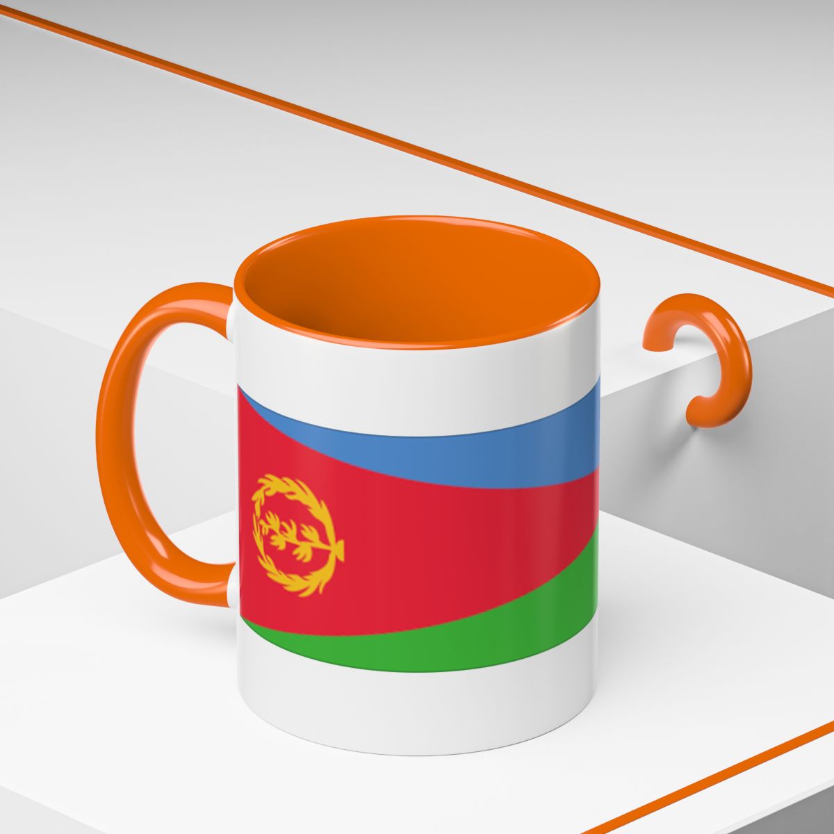 Accent Coffee Mug (11, 15oz) Eritrean flag, Eritrea Theme