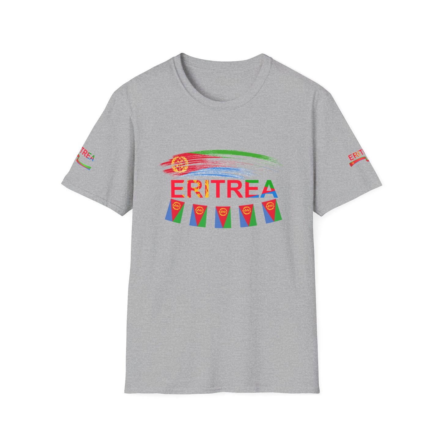 Eritrea T-Shirt,  Eritrean T-Shirts Unisex Softstyle T-Shirt, Eritrea Flag Unisex Soft-Style T-Shirt