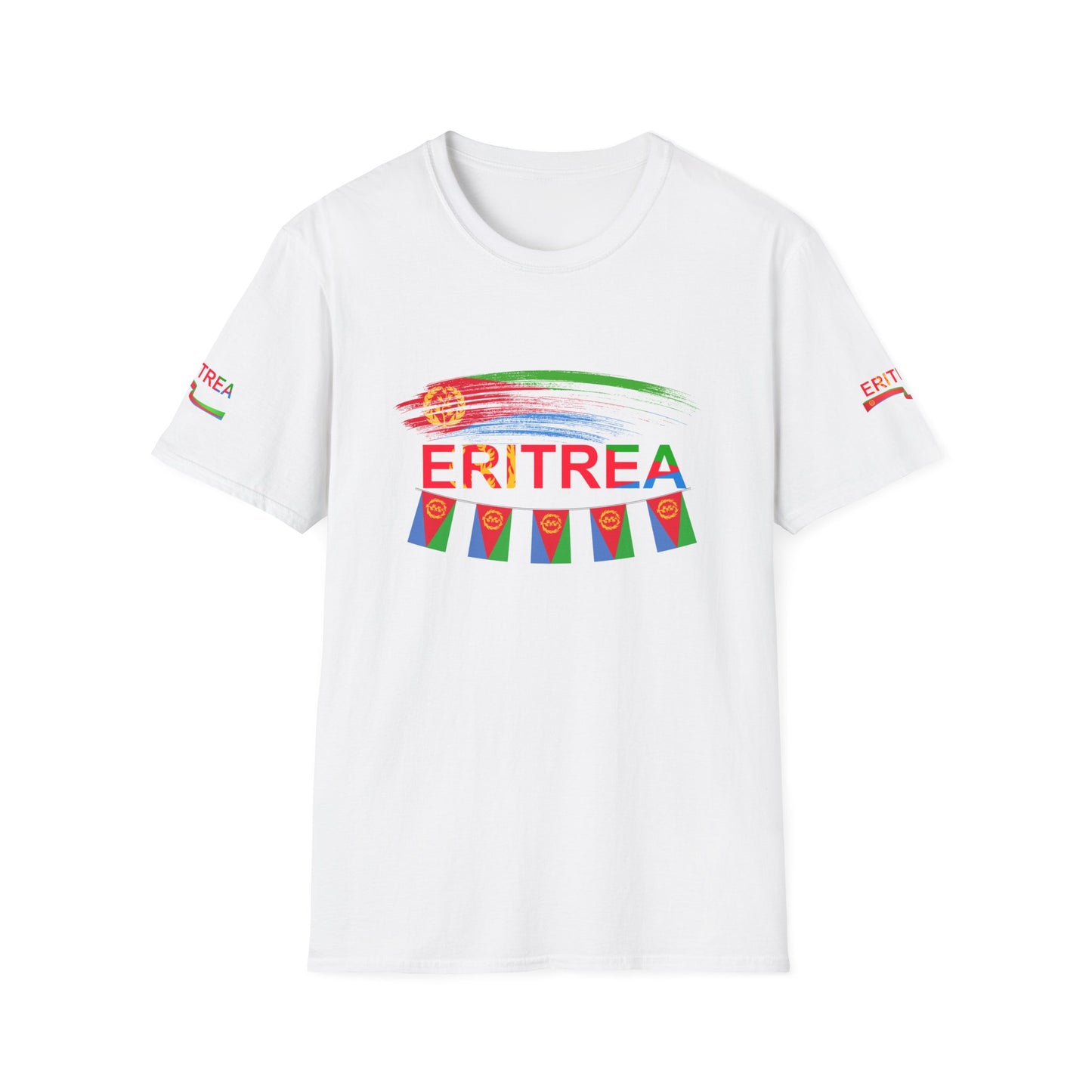 Eritrea T-Shirt,  Eritrean T-Shirts Unisex Softstyle T-Shirt, Eritrea Flag Unisex Soft-Style T-Shirt