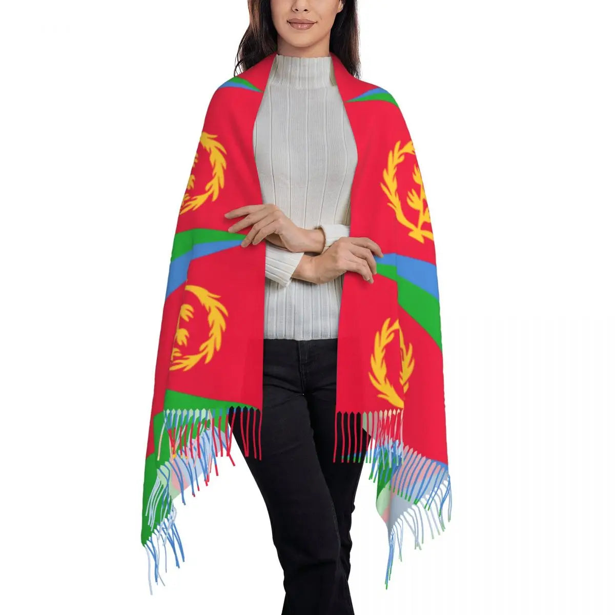 Eritrea Flag Scarf  ናይ ኤርትራ ባንደራ ሻርባ/ሻል