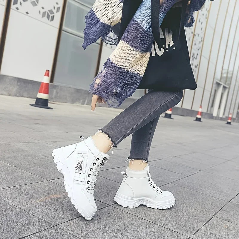 Designer Sneakers  Winter Plush Lined Warm Shoes