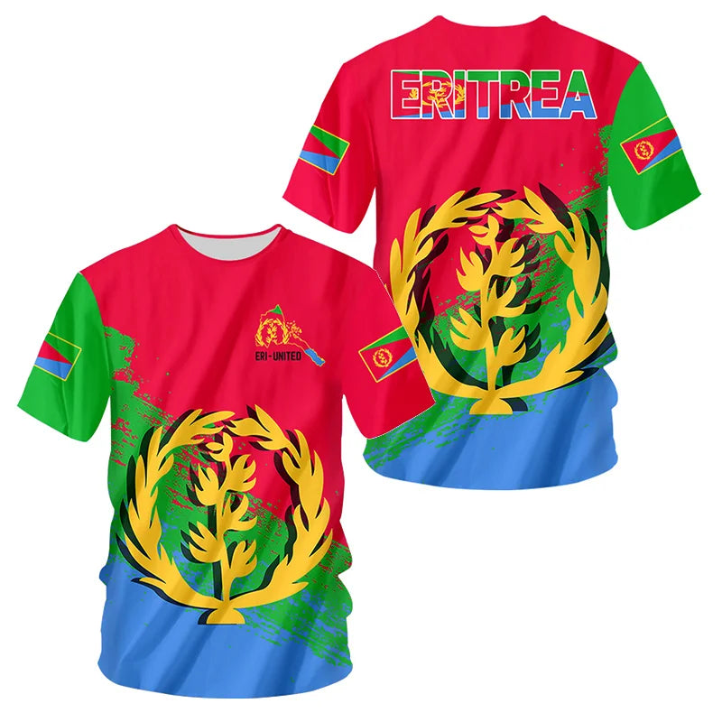 Eritrean Flag 3d Printed T-Shirt