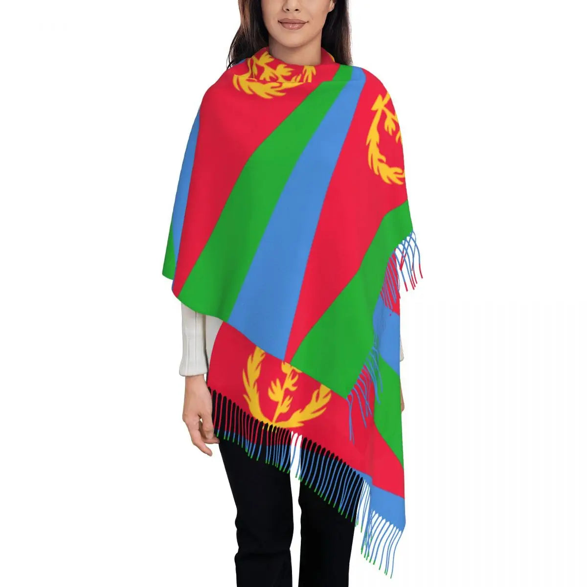 Eritrea Flag Scarf  ናይ ኤርትራ ባንደራ ሻርባ/ሻል