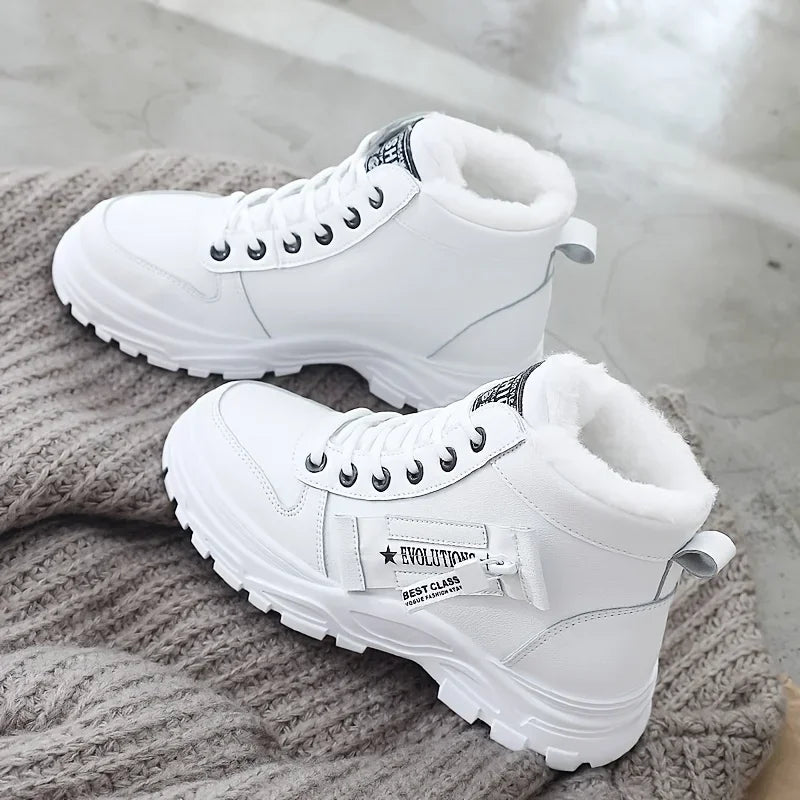 Designer Sneakers  Winter Plush Lined Warm Shoes