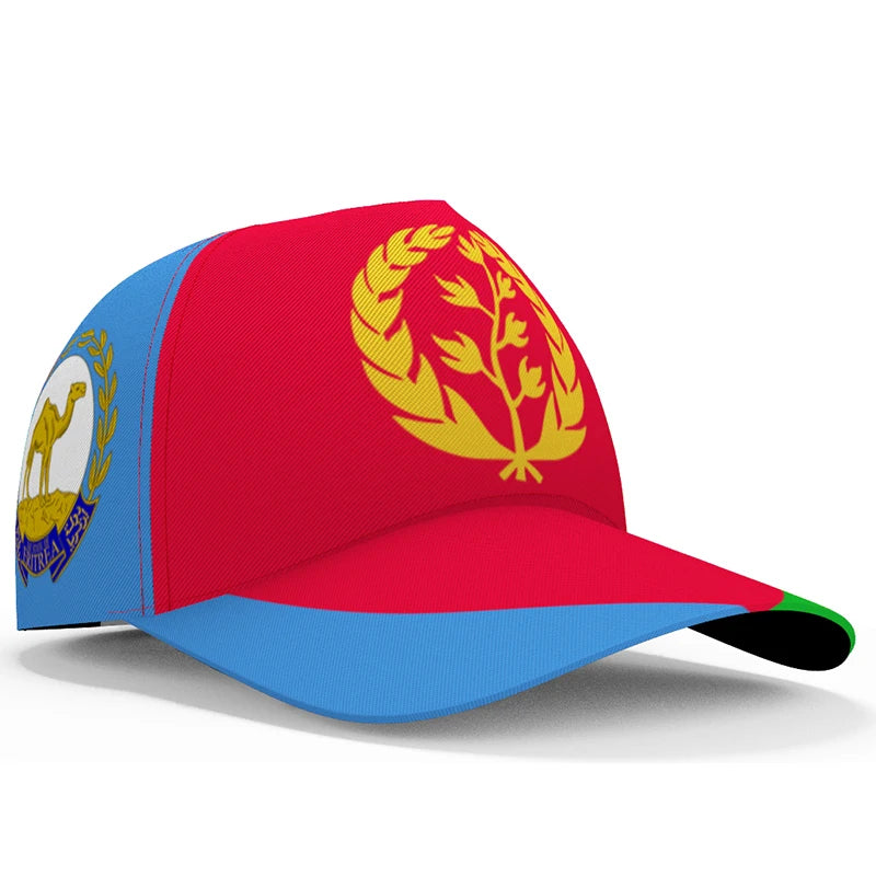 Eritrean 3D Custom Baseball Caps