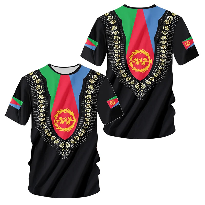 Eritrean Flag 3d Printed T-Shirt