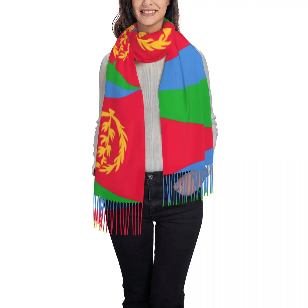 Eritrea Flag Scarf  ናይ ኤርትራ ባንደራ ሻርባ/ሻል