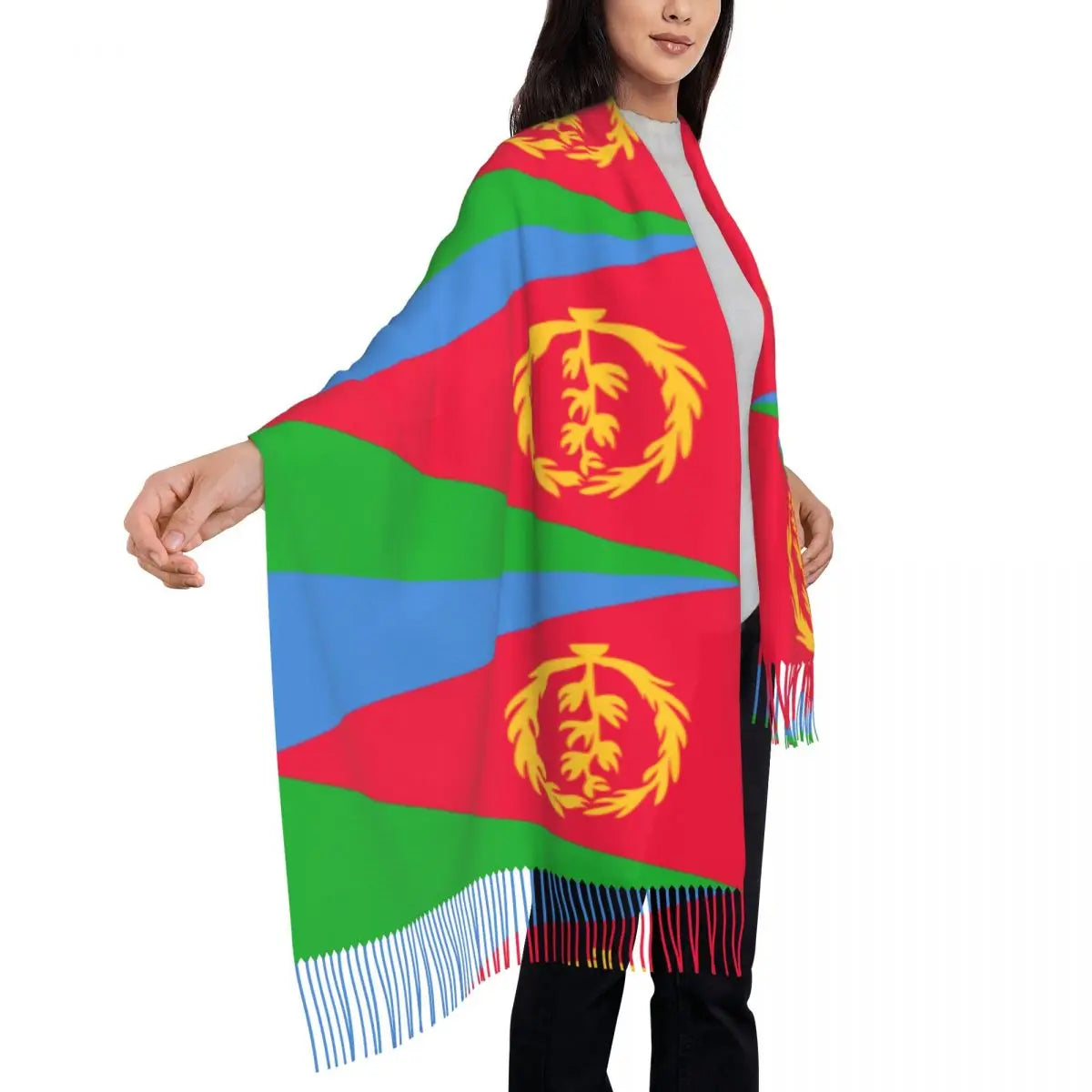 Eritrea Flag Scarf  ናይ ኤርትራ ባንደራ ሻርባ/ሻል